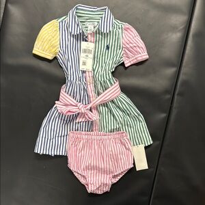 Ralph Lauren Multicolor Striped Kids Matching Set
